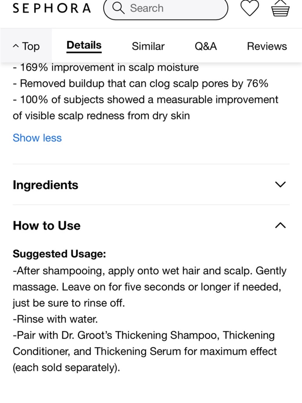 Dr groot Scalp Revitalizing Solution Hair Thickening Shampoo -and treatment - Picture 2 of 3